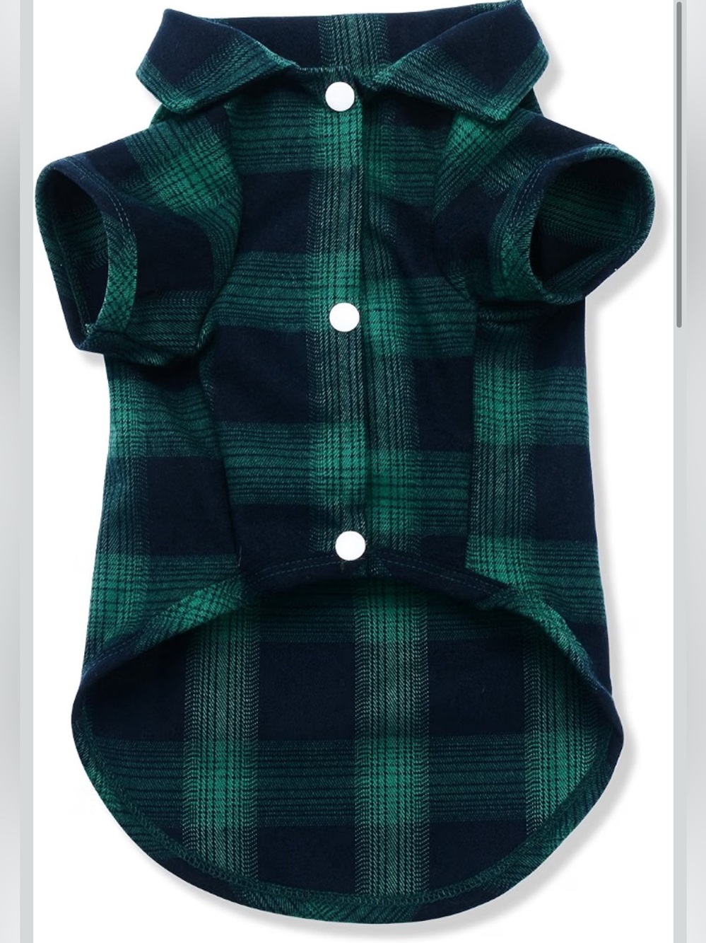 Green and blue black flannel button down for puppy xs dog chihuahua yorkie